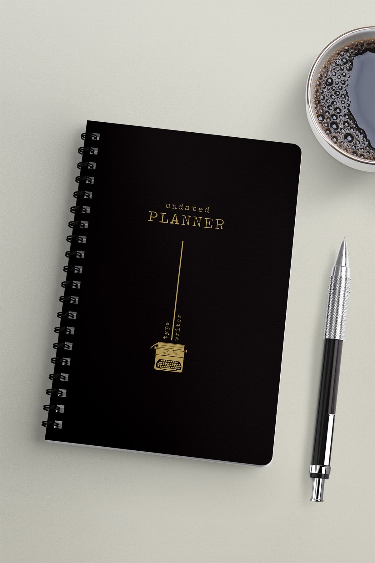 Bir Yıllık Haftalık Planlayıcı Ajanda | Typewriter Serisi