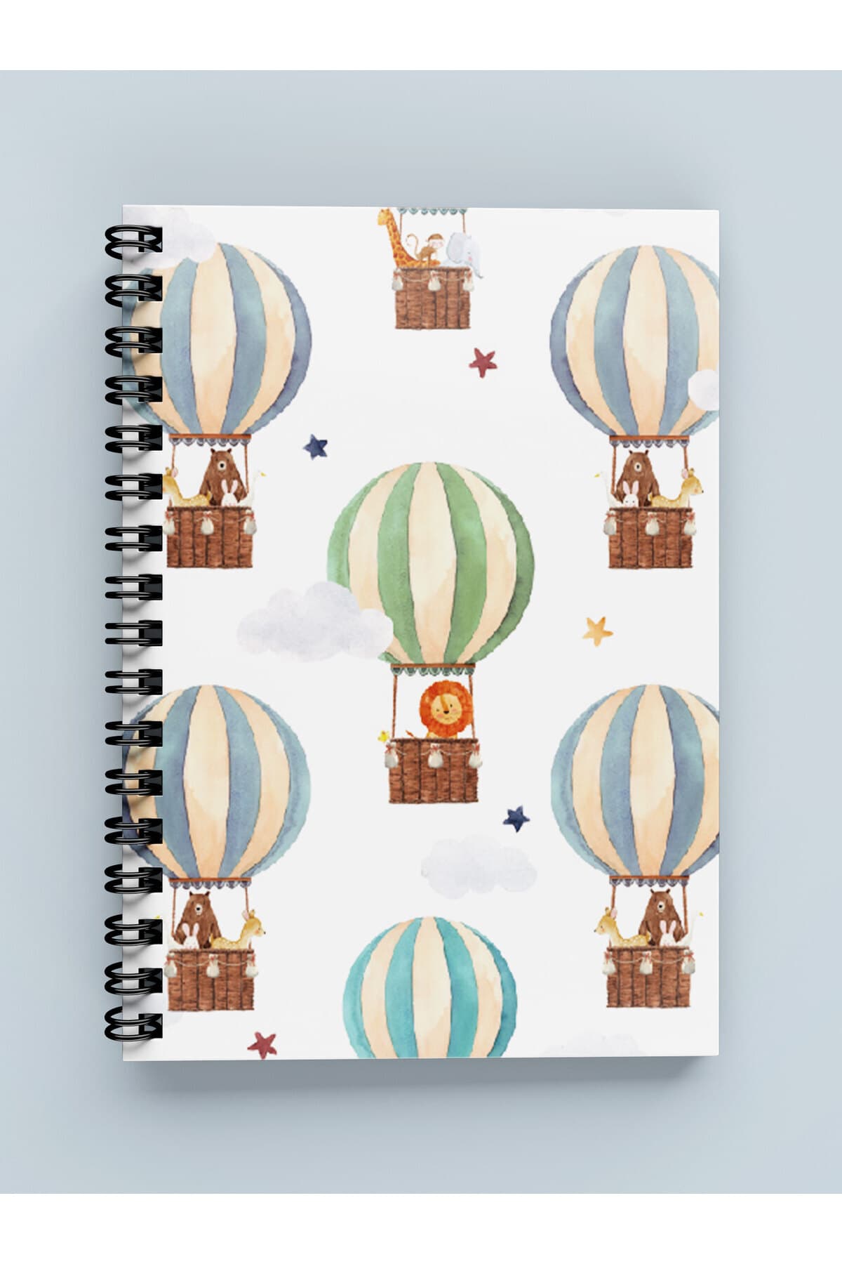 Çizgisiz Defter | 90 Sayfa | Çelik Spiral | Sert Karton Kapak