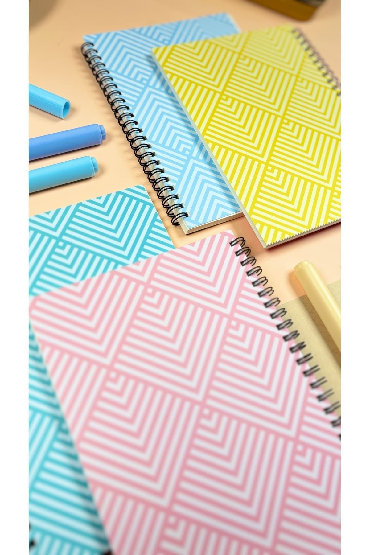 Okul Defter Seti - 4'lü Kareli - A5 - 90 Sayfa