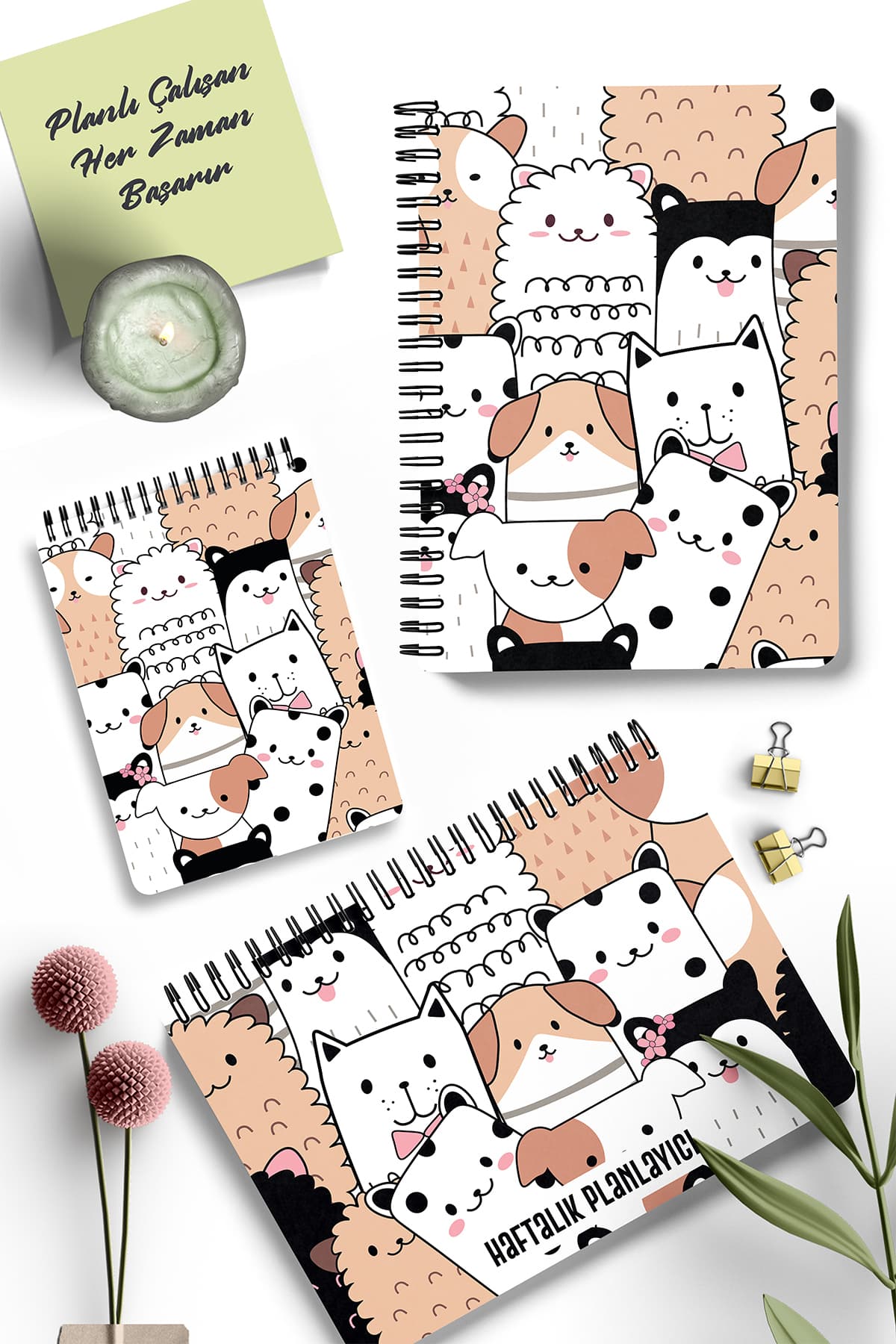 Planlama Seti | 3 Ayrı Özel Ürün | Günlük Planlayıcı + Haftalık Planlayıcı + To-do List | Muzur