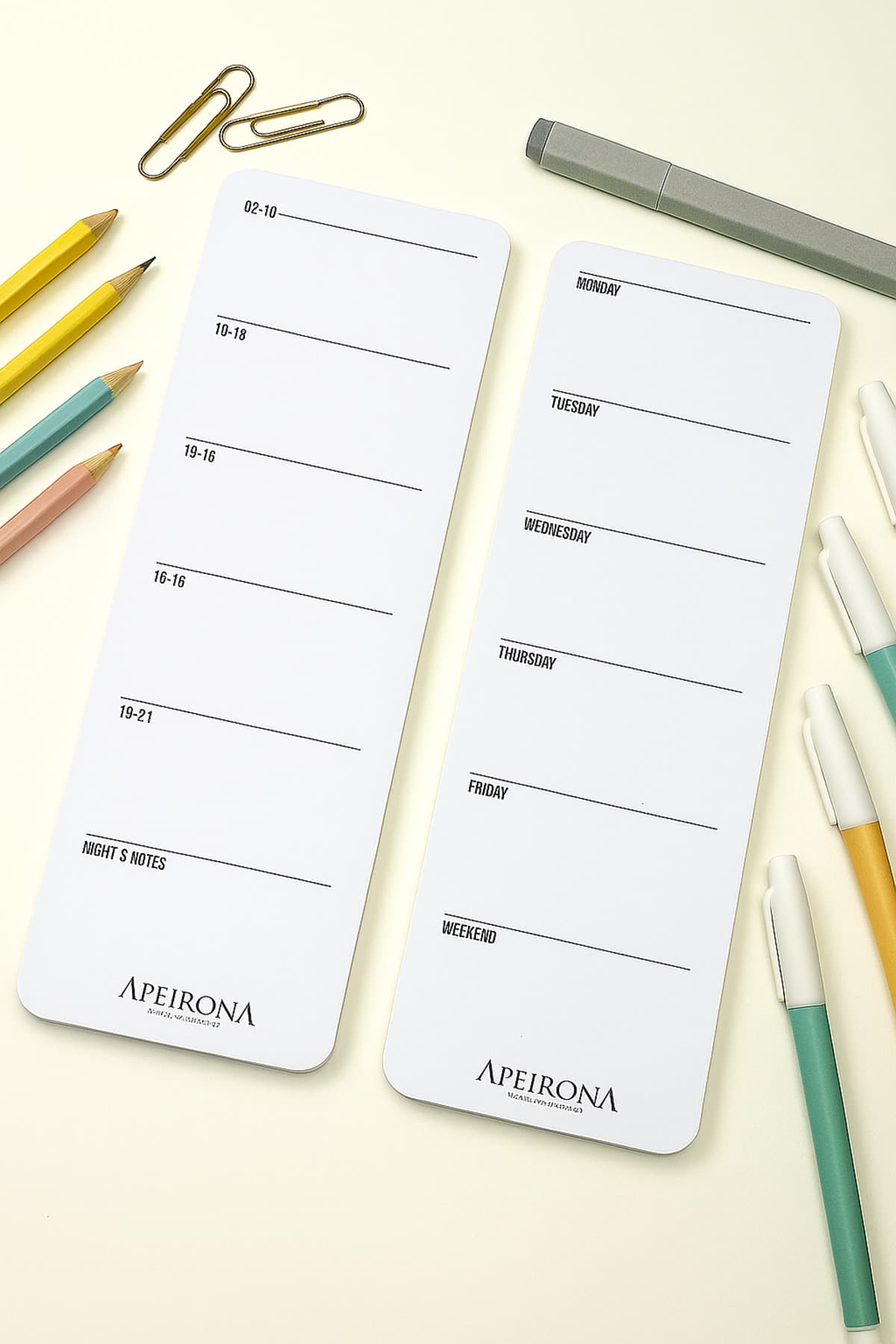 İkili Bloknot Seti | Not Al - Çek - Kopart - Sakla