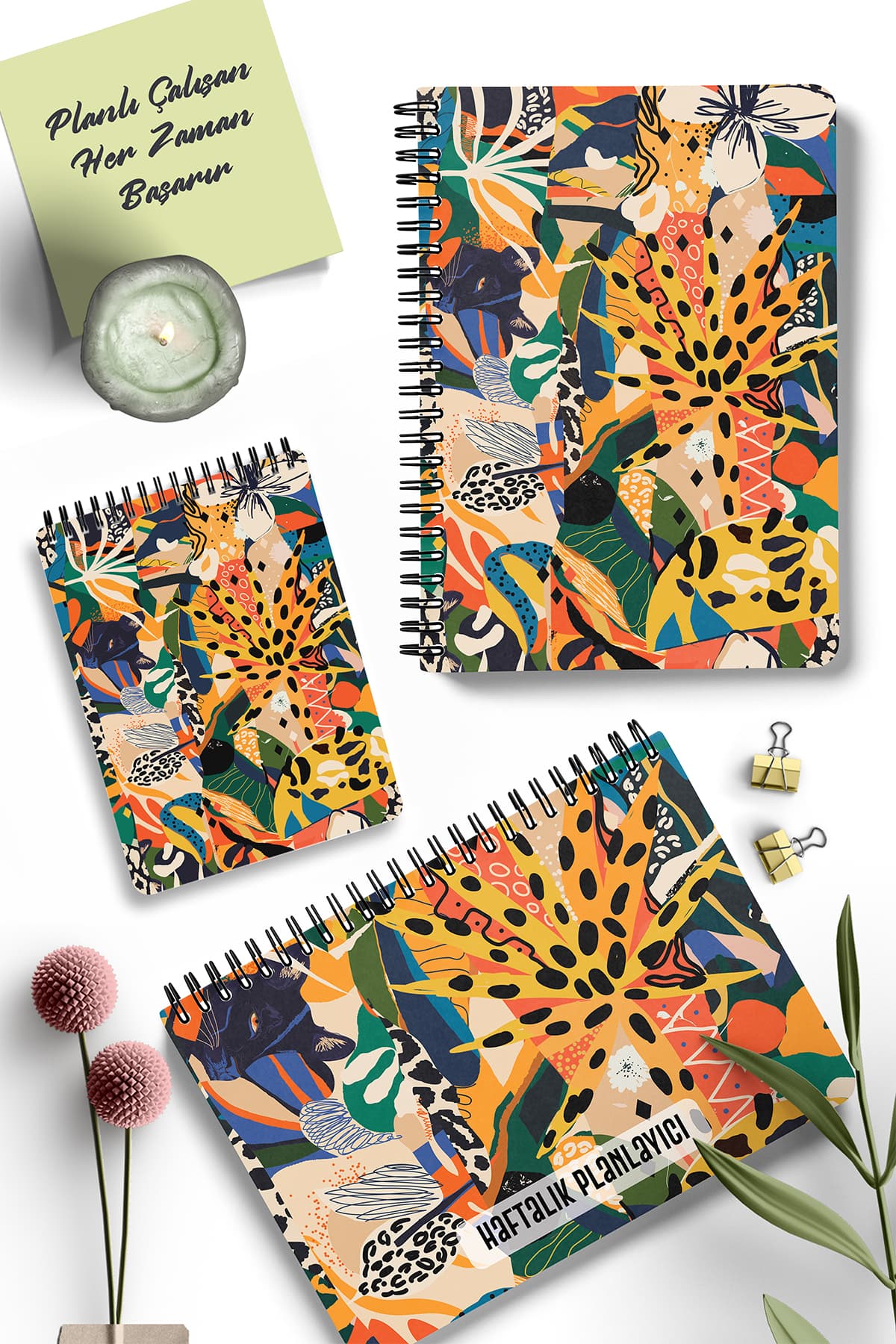 Planlama Seti | 3 Ayrı Özel Ürün | Günlük Planlayıcı + Haftalık Planlayıcı + To-do List | Luanda