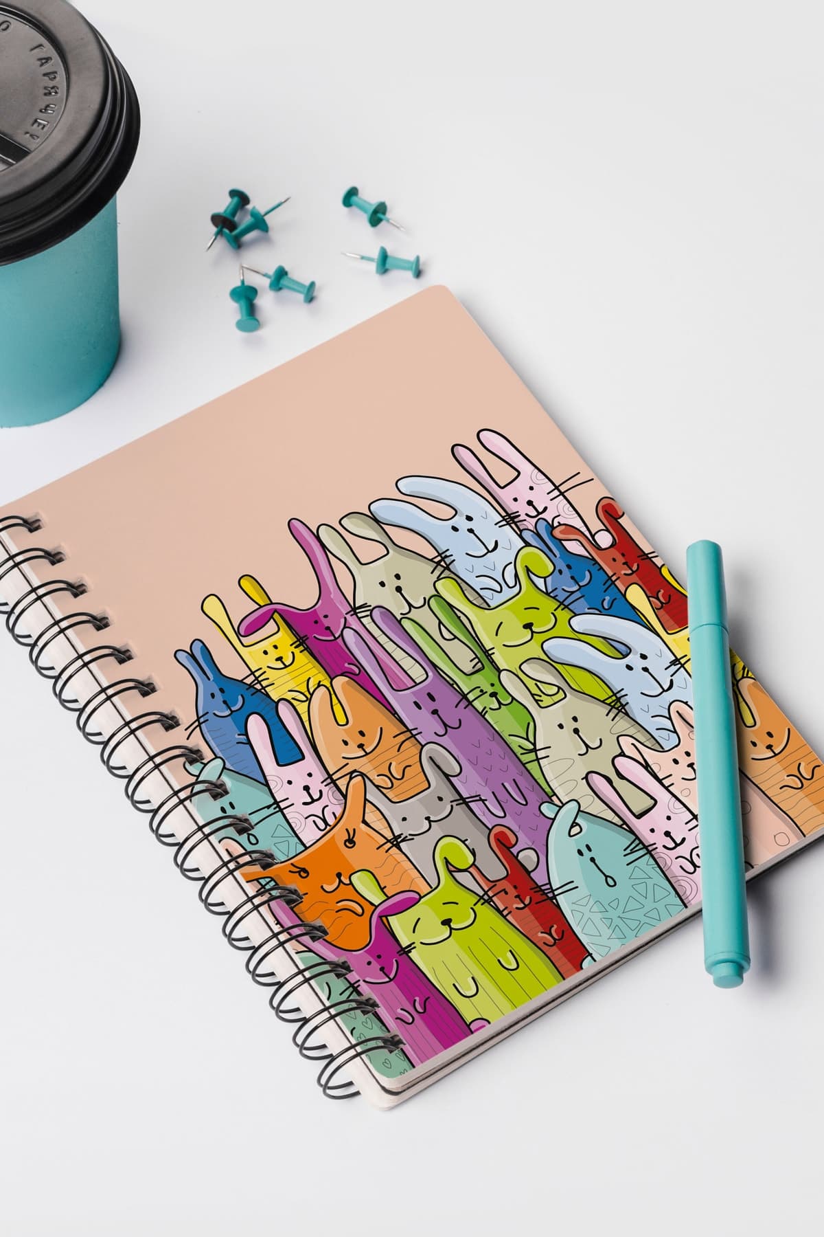 Sınava Hazırlayan Defter | Özel Tasarım | Başarı Takipçisi Ve Sınav Koçu | Sakızdan Kediler Serisi